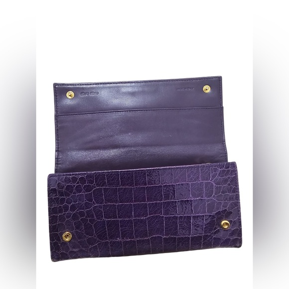 Miu miu purple long wallet - Picture 6 of 8